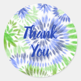 Tie Dye Dank u Stickers