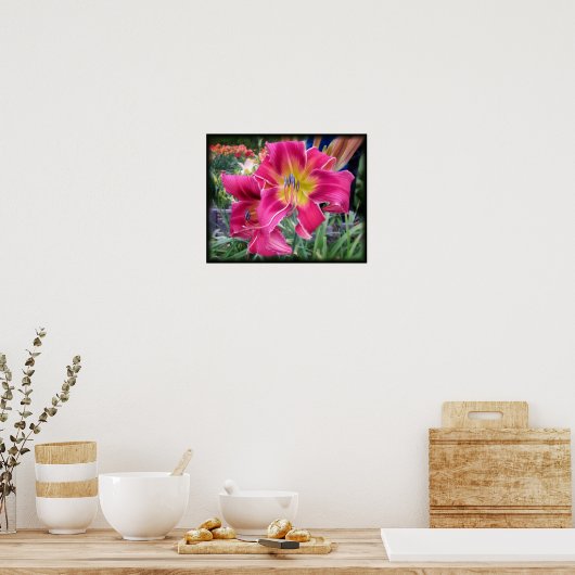 Tie Dye Daylily Poster (Keuken)