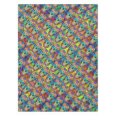 Tie Dye Dead Zombie Skull Cotton Tablecloth Tafelkleed (Voorkant)