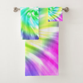 Tie Dye Design Badkamer Handdoek Set