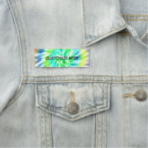 Tie Dye Design Name Tag