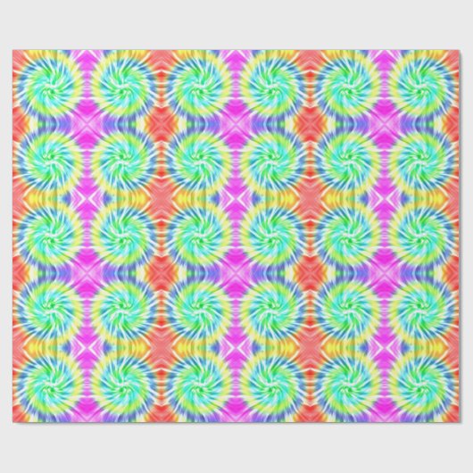 Tie Dye Design Wrapping Papier (Vlak)