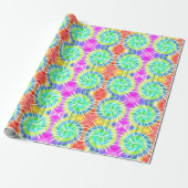 Tie Dye Design Wrapping Papier (Uitgerold)