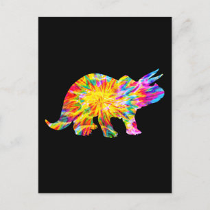 TIE DYE DINOSAUR BRIEFKAART