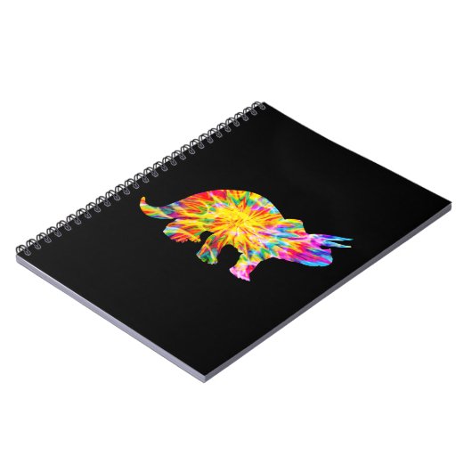 TIE DYE DINOSAUR NOTITIEBOEK (Linkerzijde)