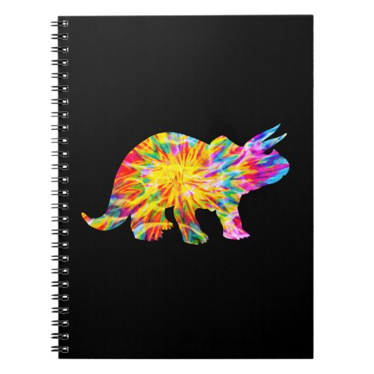 TIE DYE DINOSAUR NOTITIEBOEK (Voorkant)