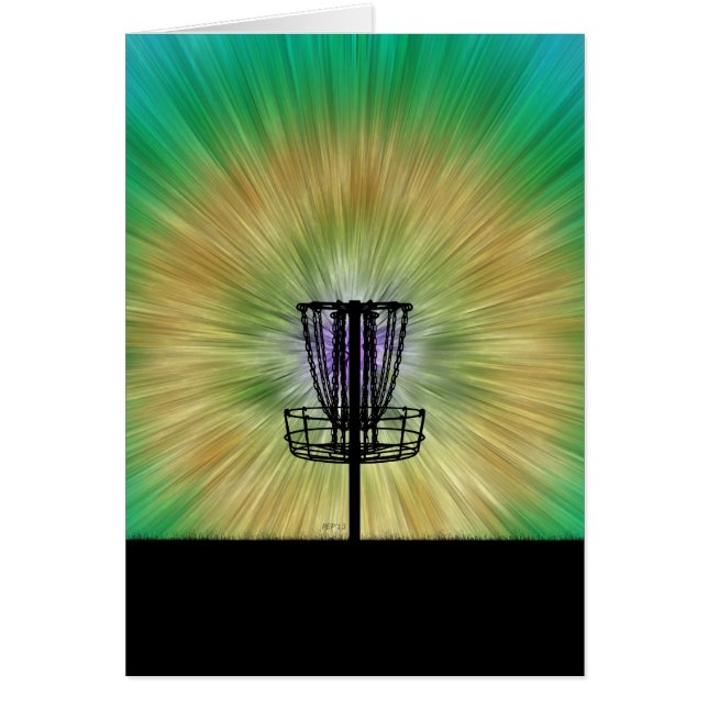Tie Dye Disk Golf Basket (Voorkant)