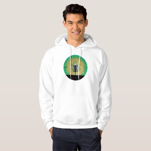 Tie Dye Disk Golf Basket Hoodie (Voorkant volledig)