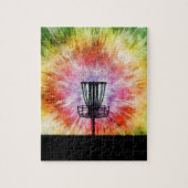 Tie Dye Disk Golf Basket Legpuzzel (Verticaal)