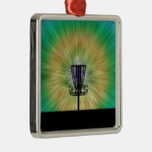 Tie Dye Disk Golf Basket Metalen Ornament (Rechts)