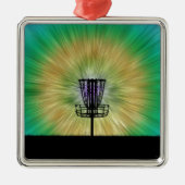 Tie Dye Disk Golf Basket Metalen Ornament (Voorkant)