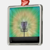 Tie Dye Disk Golf Basket Metalen Ornament (Links)