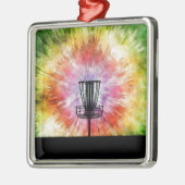 Tie Dye Disk Golf Basket Metalen Ornament (Links)