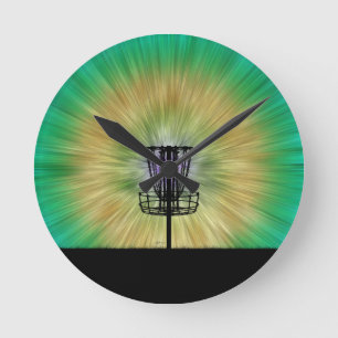 Tie Dye Disk Golf Basket Ronde Klok