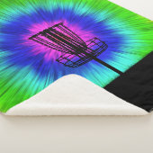 Tie Dye Disk Golf Basket Sherpa Deken (3/4)