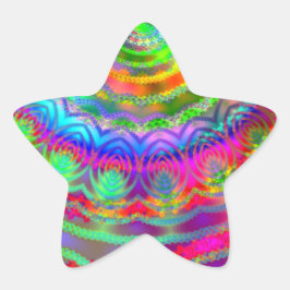 Tie Dye Doelwit Ster Sticker