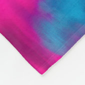 Tie Dye Dog Mam Gepersonaliseerd Roze Blauw Fleece Deken (Hoek)