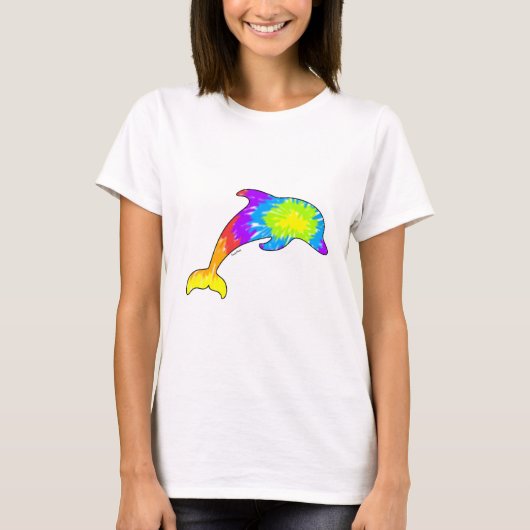 Tie Dye Dolphin T-shirt (Voorkant)