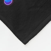 Tie-dye Dragon Peace Sign Hipe  Fleece Deken (Hoek)