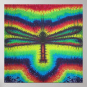Tie Dye Dragonfly Poster (Voorkant)