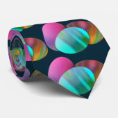 Tie Dye Easter Eggs Stropdas (Opgerold)