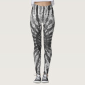 Tie Dye Effect Halloween Skelet Leggings (Voorkant)
