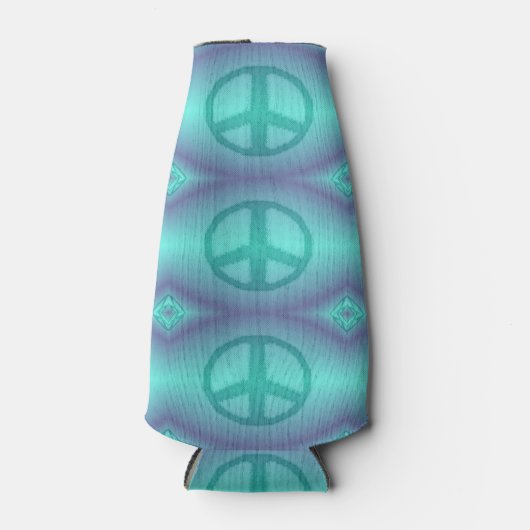 Tie Dye Effect Peace Sign Cooler (Voorkant)