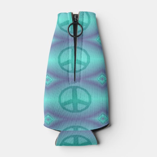 Tie Dye Effect Peace Sign Cooler (Achterkant)