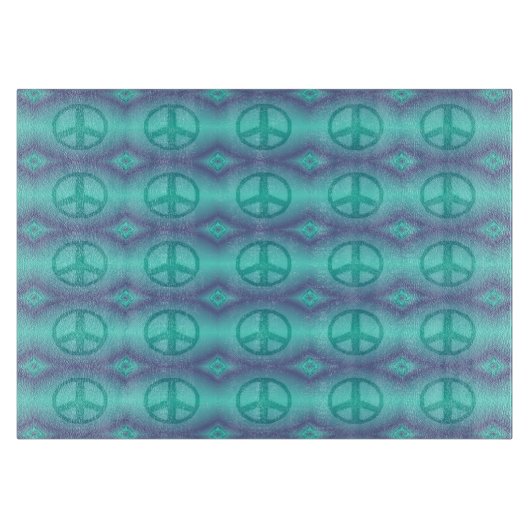 Tie Dye Effect Peace Sign Snijplank (Voorkant)