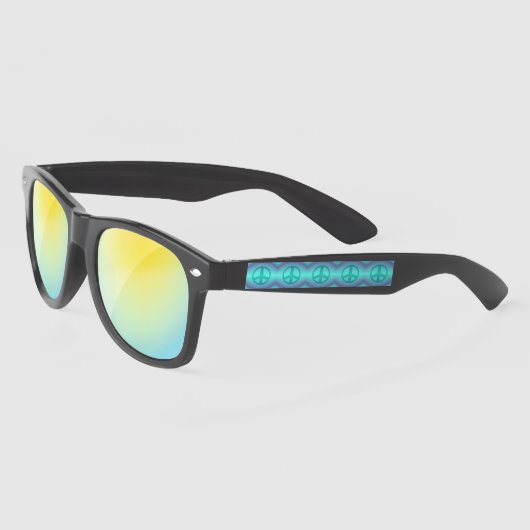 Tie Dye Effect Vredesteken Zonnebrillen (Links)