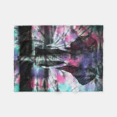 Tie Dye Elephant Fleece Deken (Voorkant (Horizontaal))