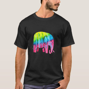 Tie Dye Elephant Stropdas geverfd sparen het Oerwo T-shirt