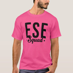 Tie Dye Ese Squad Team Leraar Waardering Back T T-shirt