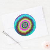Tie Dye Explosion Ronde Sticker (Envelop)
