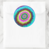 Tie Dye Explosion Ronde Sticker (Tas)