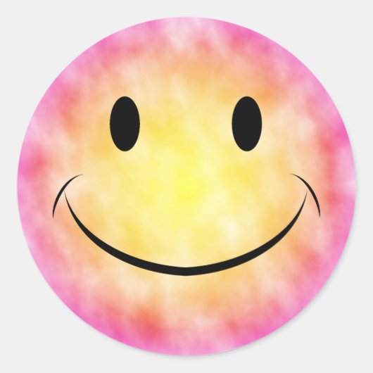 Tie Dye Face Sticker (Voorkant)