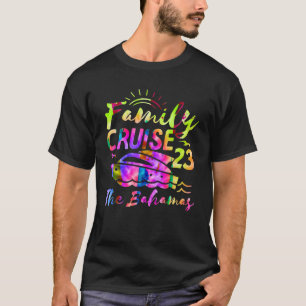 Tie Dye Family Cruise 2023 Bahama's Matching Trip  T-shirt