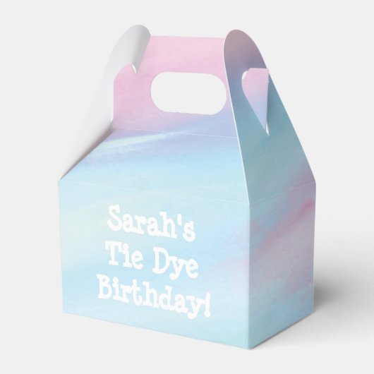 Tie Dye Favor Box Bedankdoosjes (Voorkant Zijde)