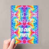 Tie-Dye Feest Uitnodiging (Insitu (Draagbaar))