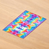 Tie-Dye Feest Uitnodiging (Laagn)
