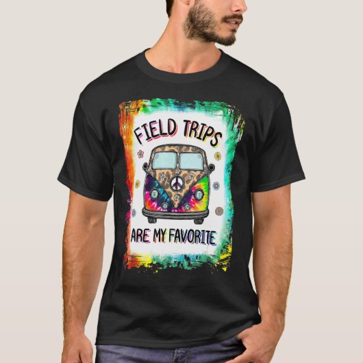 Tie Dye Field Trips is mijn favoriete schoolveld T T-shirt (Voorkant)