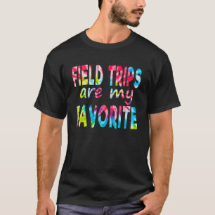   Tie Dye Field Trips van de lerarenopleiding zijn T-shirt