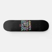 Tie Dye Fijne 100e Dag Op School Leraar Student Persoonlijk Skateboard (Horizontaal)