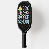 Tie Dye Fijne 100e Dag Op School Leraar Student  Pickleball Paddle (Links)