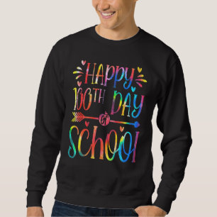 Tie Dye Fijne 100e Dag Op School Leraar Student Trui