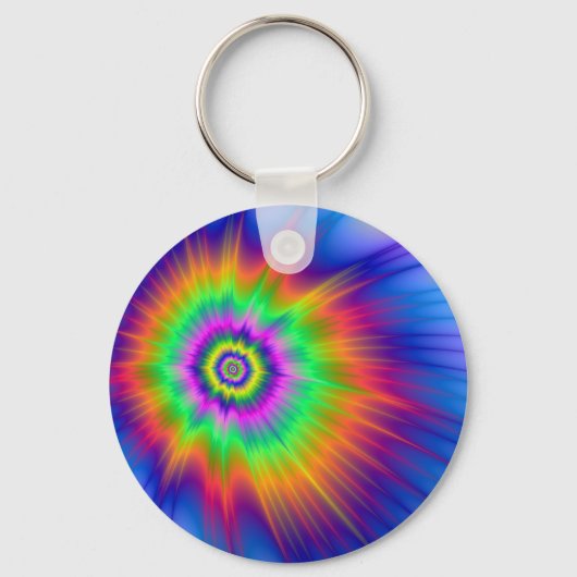 Tie Dye Fireball Sleutelhanger (Voorkant)