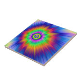 Tie Dye Fireball Tegeltje (Zijkant)
