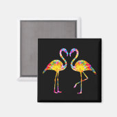 TIE DYE FLAMINGO MAGNEET (Voorkant / Achterkant)