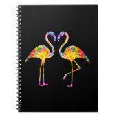 TIE DYE FLAMINGO NOTITIEBOEK (Voorkant)