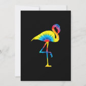 Tie Dye Flamingo Rainbow Print Bird Hippie Save The Date (Voorkant)